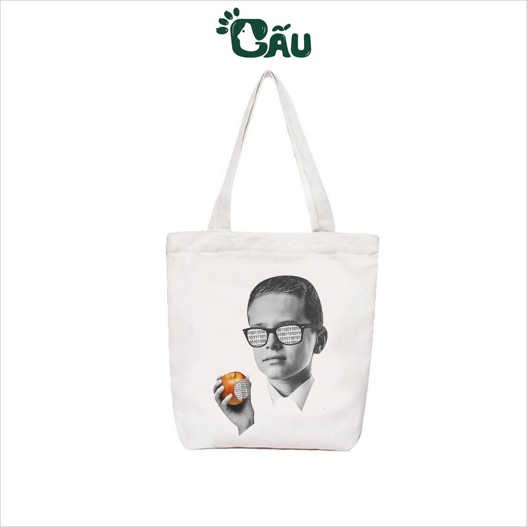 Túi tote Gấu194 vải bố canvas cao cấp mềm mịn - Nhà Toán Học Trẻ