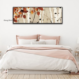 Tranh canvas 40x120cm  trang trí phòng khách, phòng ngủ - khung hình phạm gia PG98