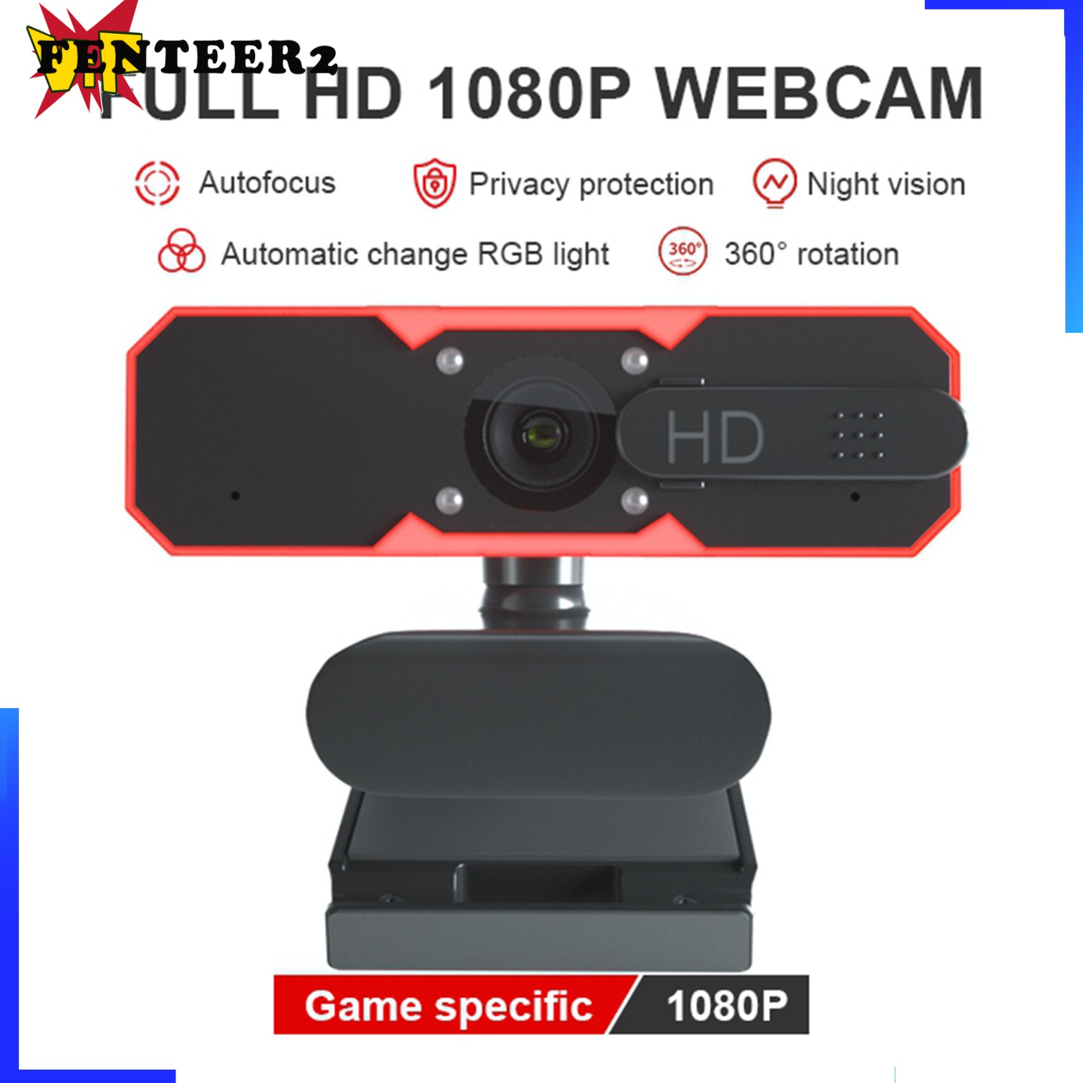 Webcam 1080p Full Hd Kèm Mic Cho Video Game