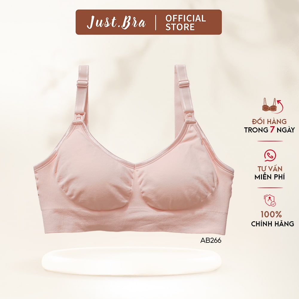 Áo lót bầu và sau sinh cotton pha thun lắp mở linh hoạt mẹ bỉm sữa AB266