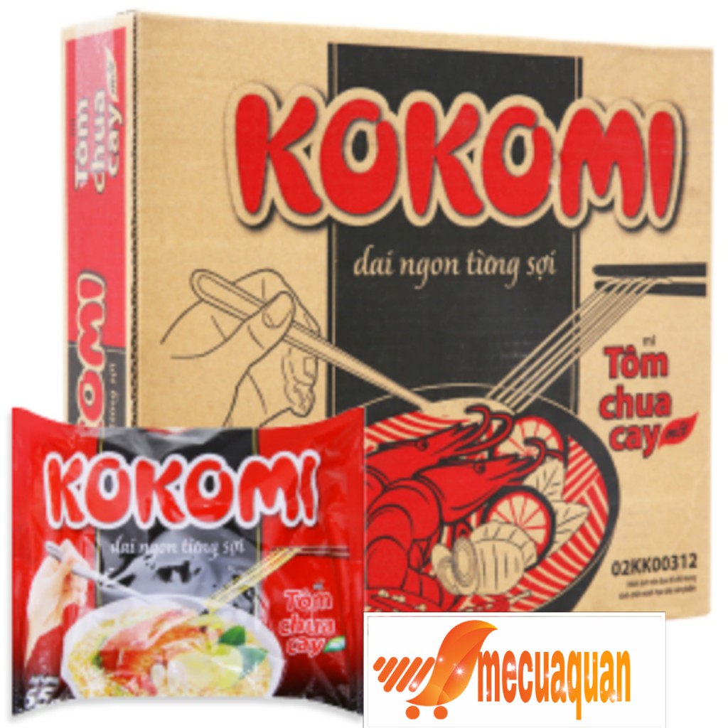 Thùng mì Kokomi tôm chua cay 30 gói * 65g