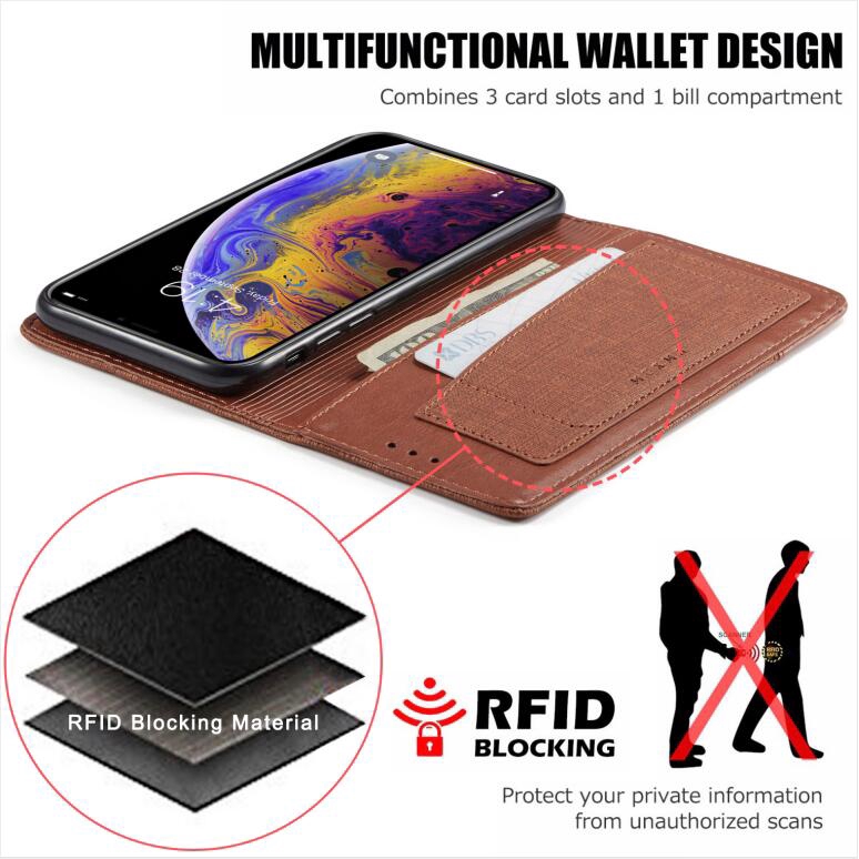 Flip Case Sony Xperia XZ2 XZ3 XA2 Ultra Case Wallet Cover Card Slots RFID