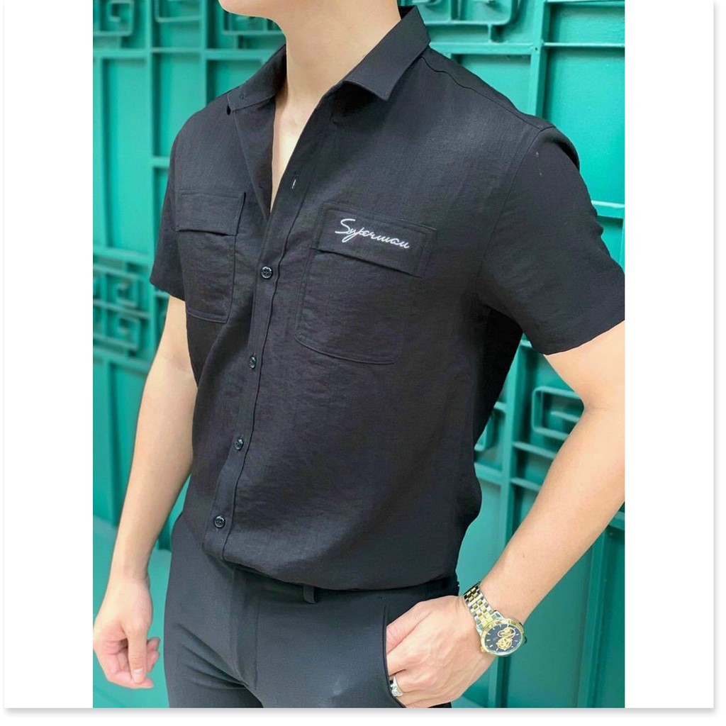 ÁO SƠ MI LỤA NAM,TAY NGẮN,NHIỀU MÀU SẮC LỰA CHỌN,CHẤT LIỆU VÃI THOÁNG MÁT KOKO MI STORE
