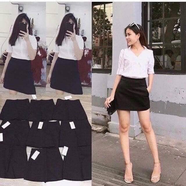 chân váy chữ A kèm quần trong chất umi | BigBuy360 - bigbuy360.vn