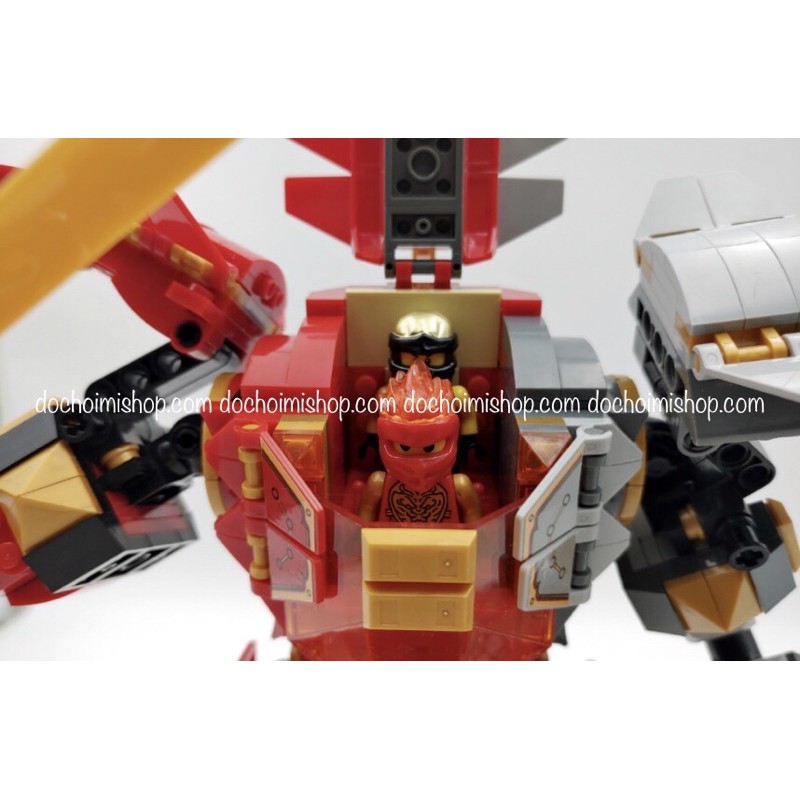Lắp Ráp Lari 11555 MG210 7182 61065 Chiến giáp hợp thể của Kai & Cole Ninjago