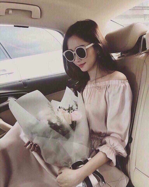 [ CÓ SẴN] Kính mát v tròn màu trắng siêu hot kính đi biển hè Mắt Kính Nữ HotTrend | BigBuy360 - bigbuy360.vn