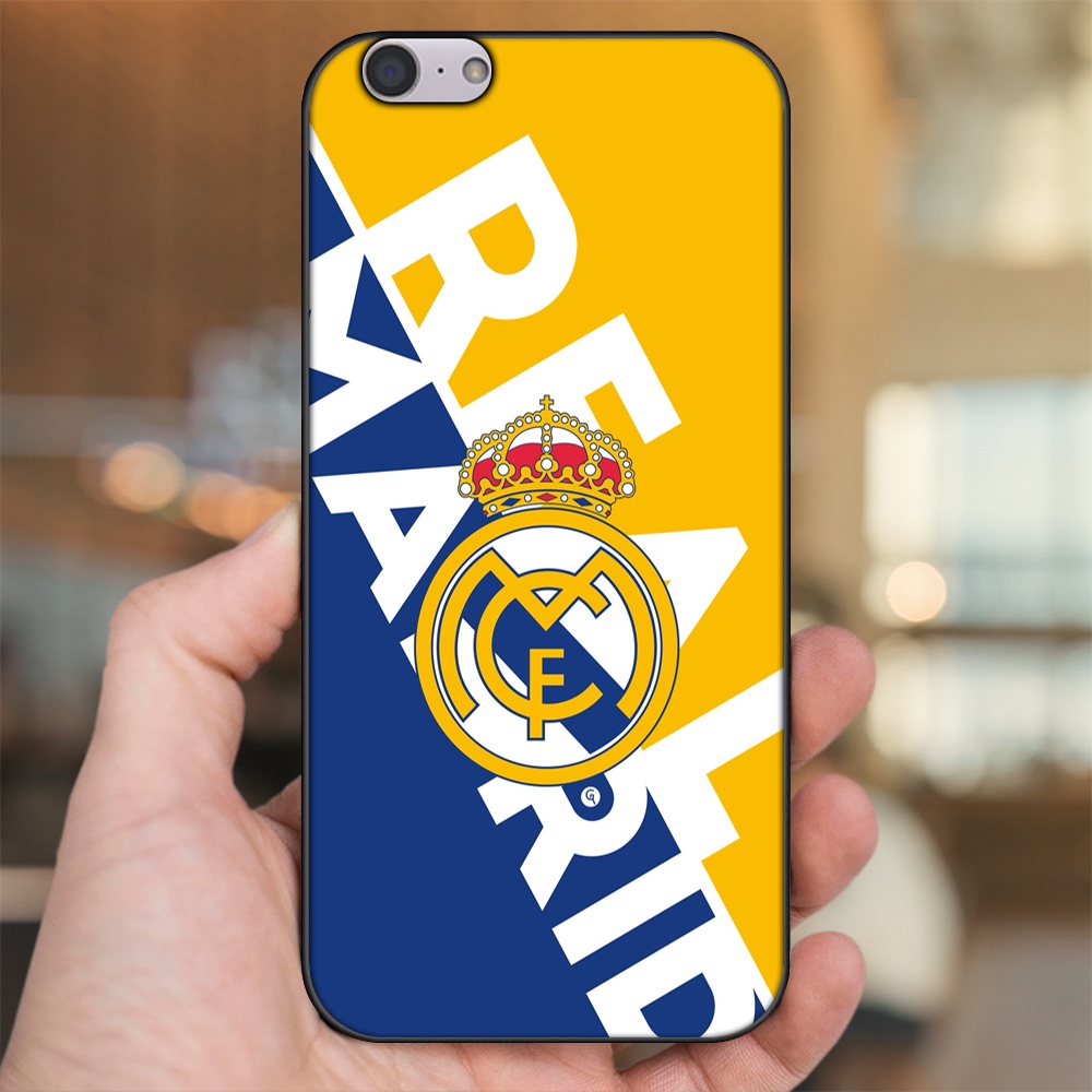 Ốp lưng Oppo A39, F3 Lite viền đen in hình Real Madrid