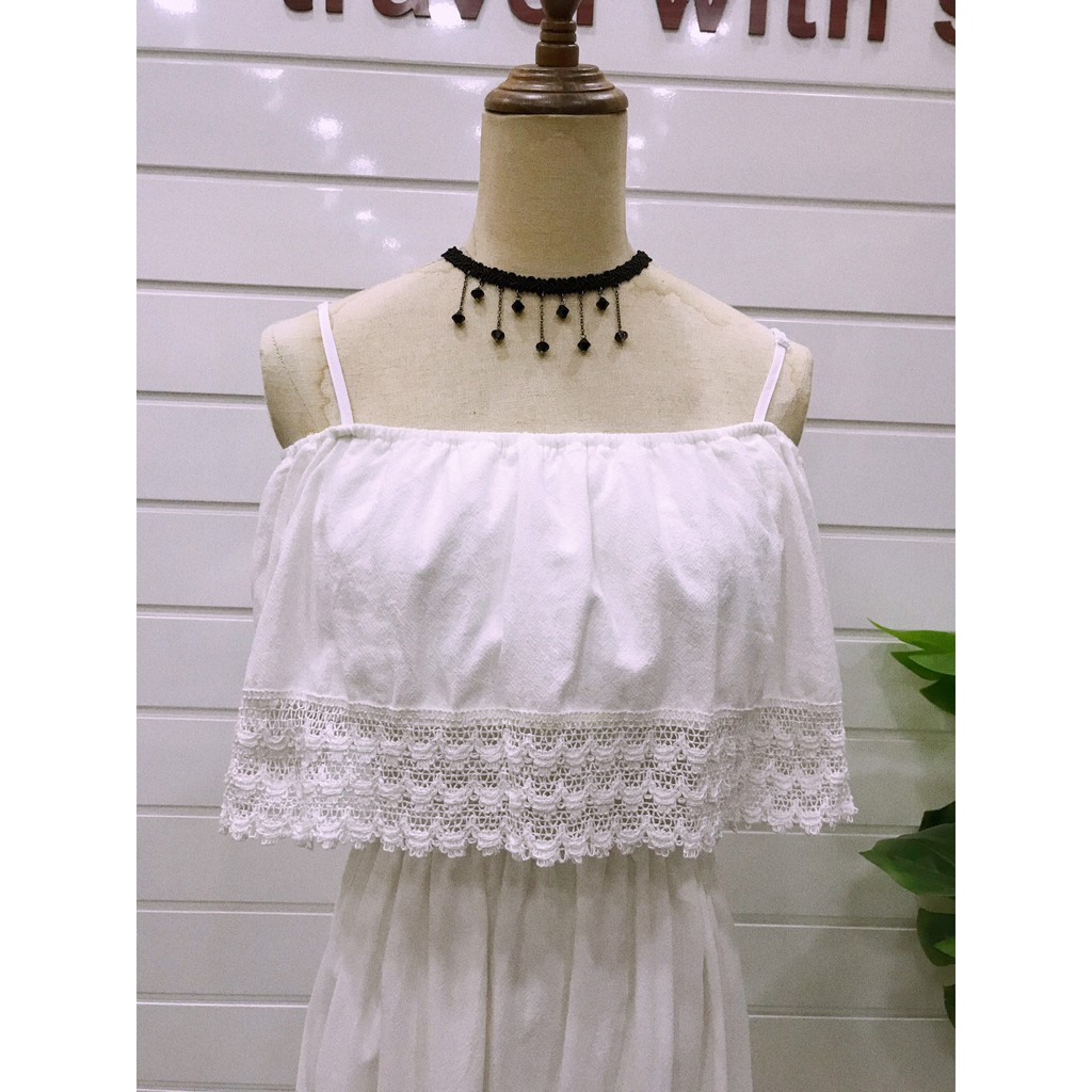 Váy xô xốp thái trắng