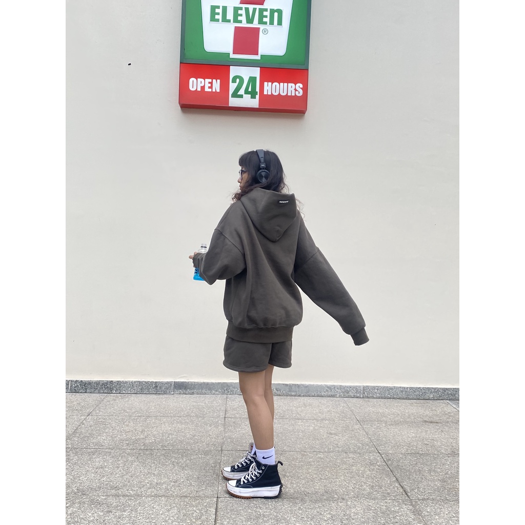 Áo HOODIE ARMEO MÀU XÁM ĐEN, Nỉ bông dày dặn, form ovesized basic // ARMEO STORE