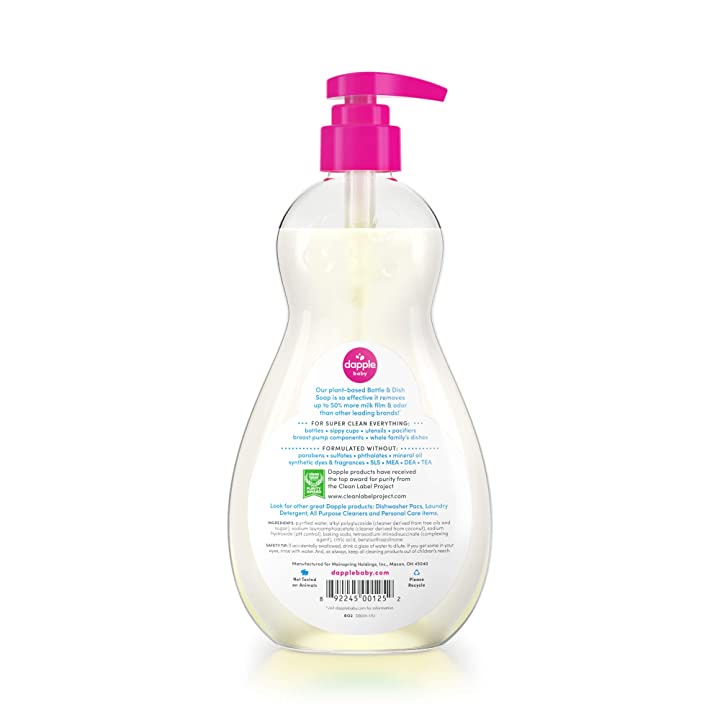 Nước rửa bình sữa Dapple 500ml không mùi