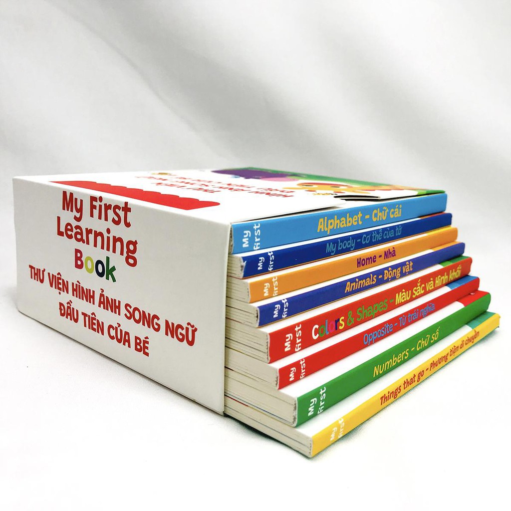 Sách - My First Learning Book - Thư Viện Hình Ảnh Song Ngữ Đầu Tiên Cho Bé (Bộ 8 quyển)