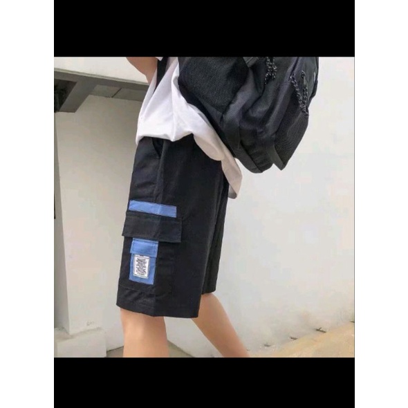 Quần ngố nam kaki qua đầu gối, Quần short lửng nam túi hộp nắp xanh thời trang form cực đẹp.