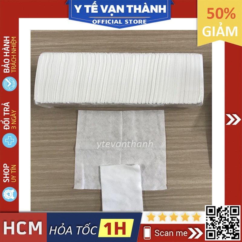 ✅ Khăn Giấy Lau Mặt Spa: (Lốc 200 Tờ) -VT0497 | Y Tế Vạn Thành