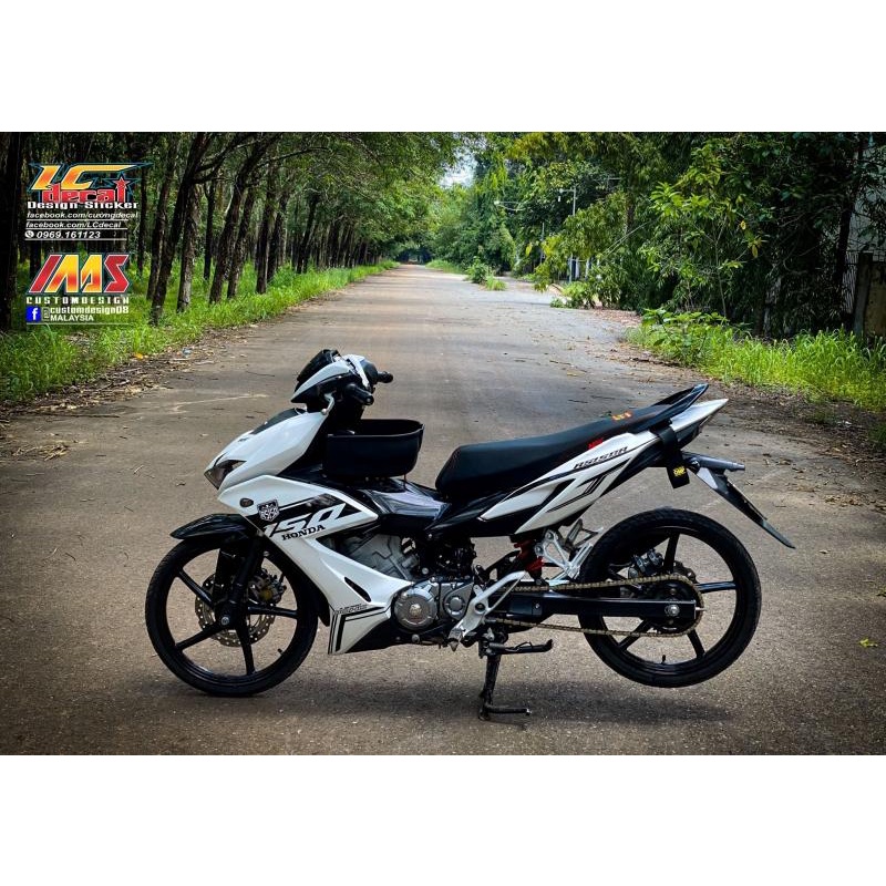 TEM RỜI mẫu RS150R đen cho Winner X trắng - không bay màu