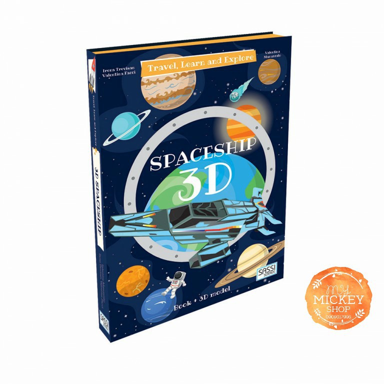 Bộ xếp hình TÀU KHÔNG GIAN mô hình 3D - SASSI PUZZLE 3D - SPACESHIP