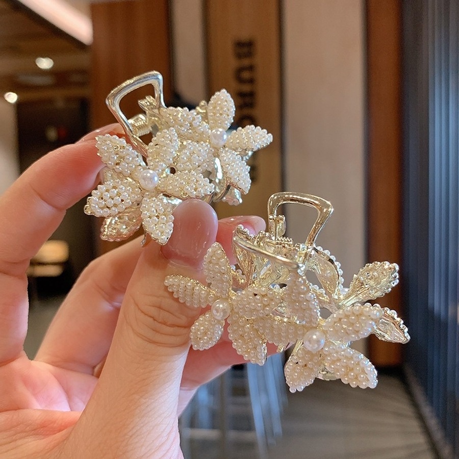 Kẹp Tóc Đính Đá Và Ngọc Trai Thời Trang Mới Cho Nữ