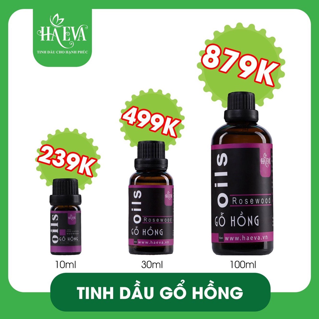 [Quà Tặng tinh dầu cùng dung tích] Tinh dầu thiên nhiên Ha Eva chai 10ml, 30ml ,100ml gồm các mùi trong danh sách tặng