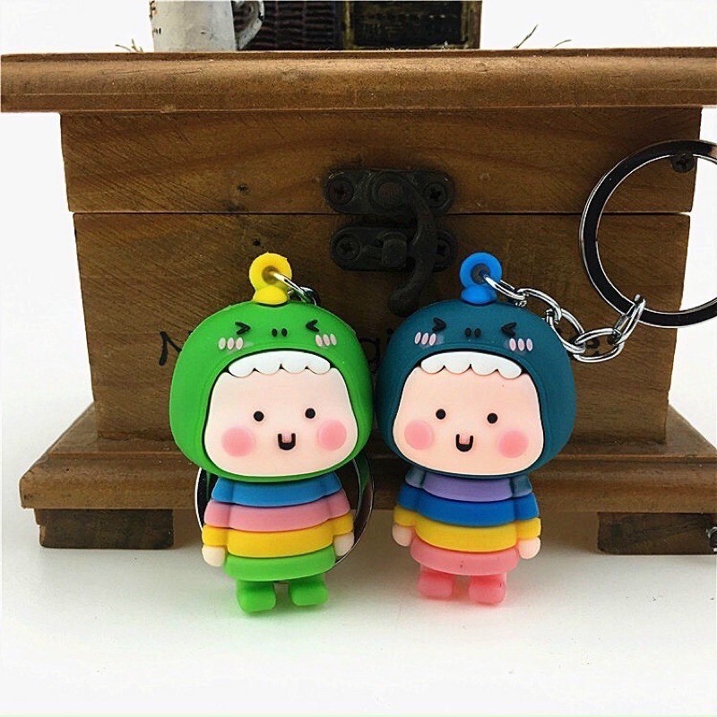 Móc Khoá Hình Búp Bê Khủng Long Cute