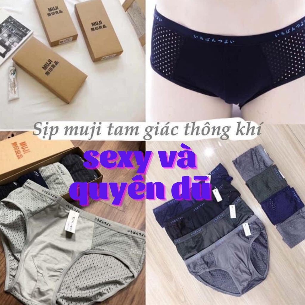 Quần Lót Nam Thông Hơi, Thoáng Khí, Mềm Mại, Kháng Khuẩn, Chất Liệu Catton, Hàng Chính Hãng MUJI