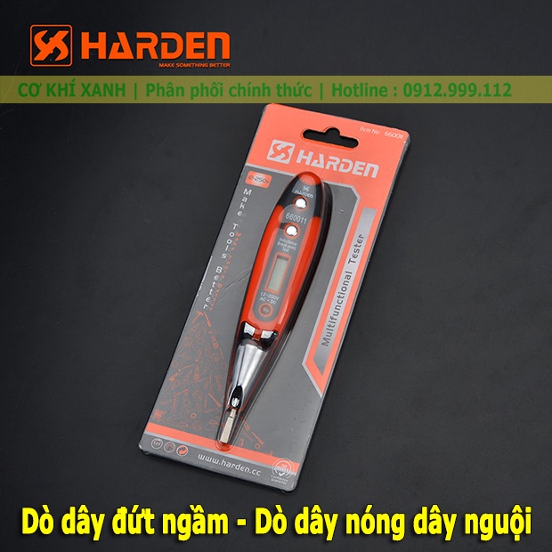 Bút thử điện cảm ứng Harden 660011 dò dây đứt ngầm dò dây nóng dây nguội, Bút thử điện không chạm không tiếp xúc an toàn