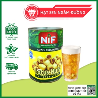 Hạt sen ngâm nước đường nif 560gr dùng liền không cần sơ chế