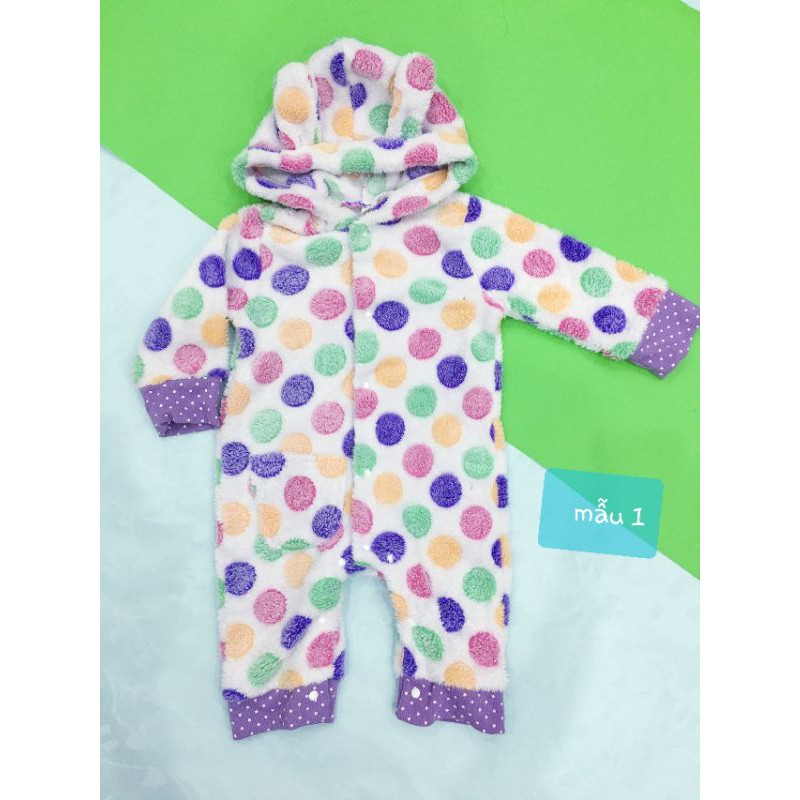 Sleepsuit bộ body lông cừu cho bé