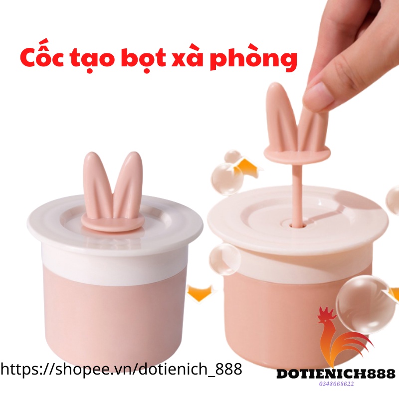 Cốc tạo bọt sữa rửa mặt thông minh nhỏ gọn, Dụng cụ tạo bọt xà phòng tiện dụng khi tắm