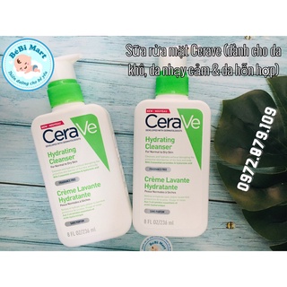 Sữa Rửa Mặt CeraVe Hydrating Cleanser Pháp 236ml