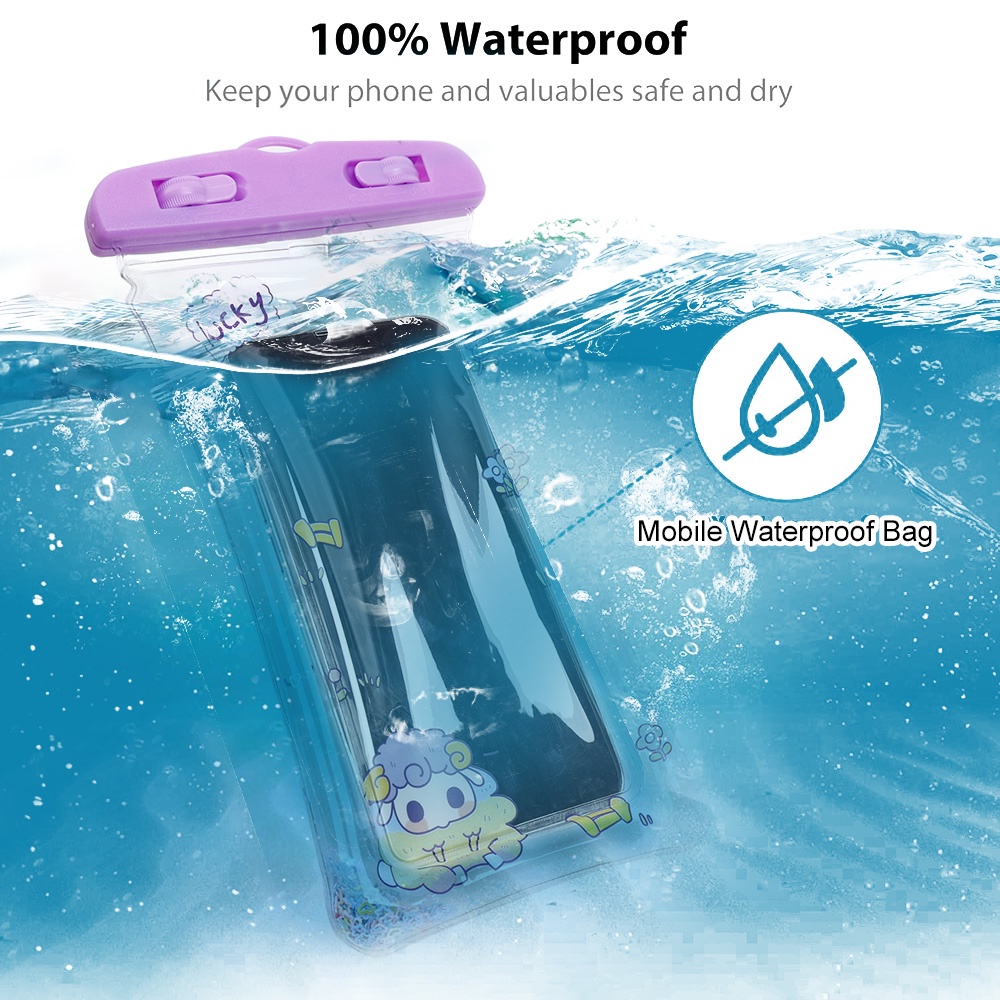 Túi Đựng Điện Thoại Trong Suốt Chống Thấm Nước Có Thể Chạm Màn Hình Cảm Ứng Cho Điện Thoại