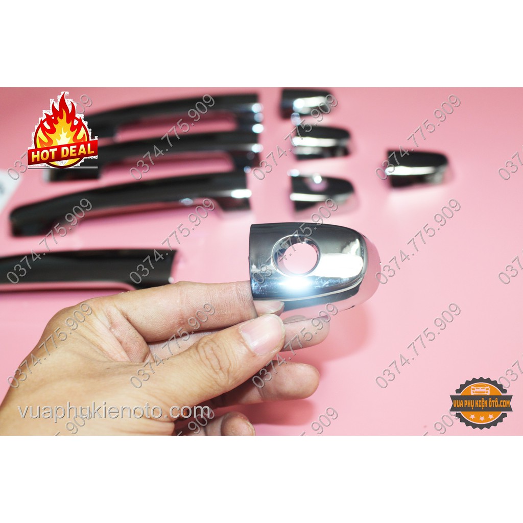 Ốp tay - hõm cửa Vios 2006 - 2019, mạ crom sang trọng