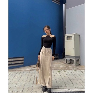 Áo croptop cổ yếm ❤ ❤ freeship ❤ ❤ áo nữ tay dài kiểu yếm cá tính