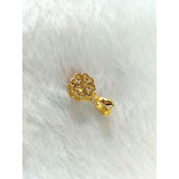 Kẹp mặt cao cấp hình kim tiencỏ 4 lá may mắn đính đá pha lê sang chảnh