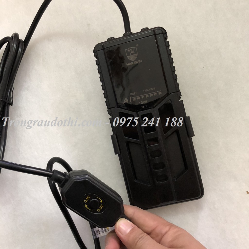 Máy sưởi tiết kiệm điện Hakawin AT-808 tích hợp nhiệt kế, điều chỉnh nhiệt độ từ bên ngoài, kéo nhiệt nhanh, chính xác