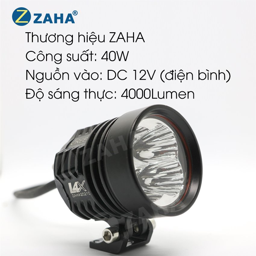 ĐÈN TRỢ SÁNG L4X 40W ZAHA 4000lm SIÊU SÁNG