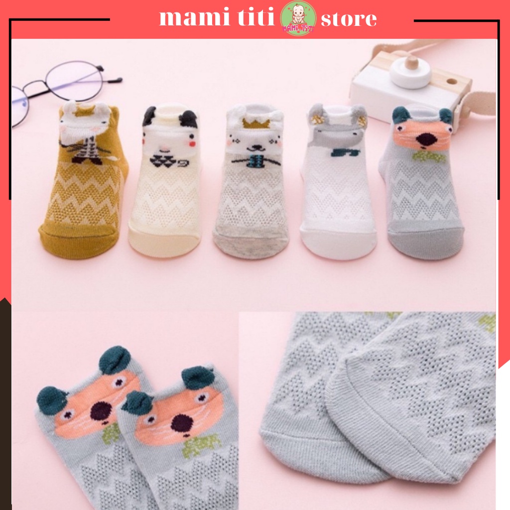 Tất lưới cho bé, TẤT CỔ NGẮN CHẤT LIỆU MỀM MẠI GIỮ ẤM VÀ THẤM HÚT TỐT CHO BÉ TRAI BÉ GÁI