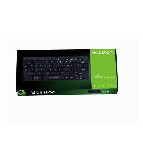 Bàn Phím Máy Tính KEYBOARD BOSSTON MINI 868 USB Khắc Laser Chống Mờ Chính Hãng BH 12T (MSP KB70)