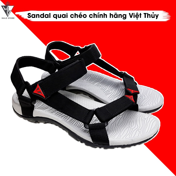 Giày sandal nam chính hãng Việt Thủy quai ngang mẫu VT08