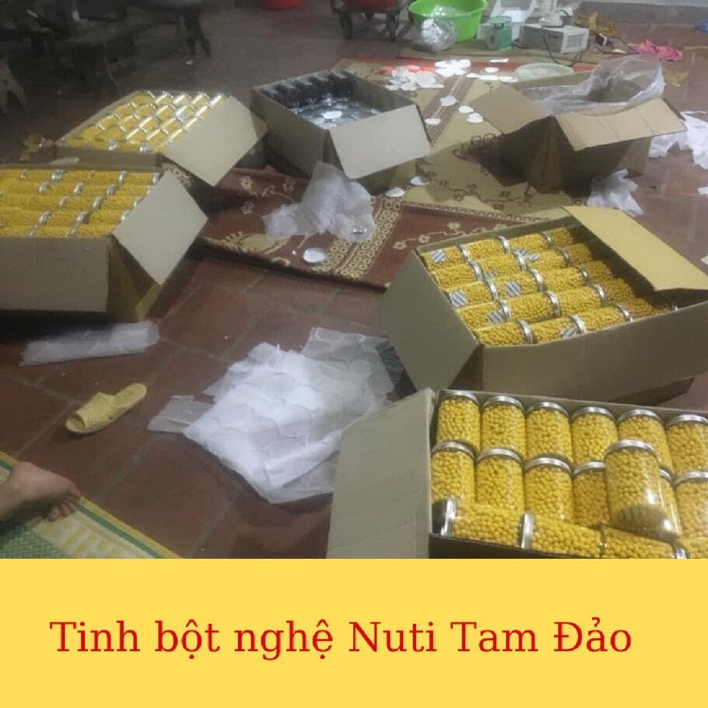 Nghệ viên mật ong Tam.Đảo 500g, viên tinh nghệ mật ong, tinh bột nghệ nguyên chất giúp giảm cân phòng hậu sản đau dạ dày