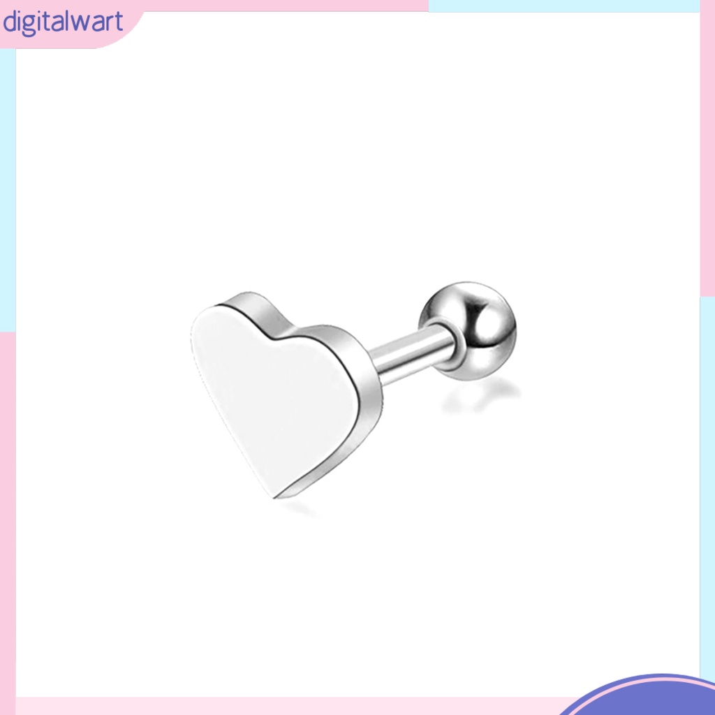 Khuyên Tai Kim Loại Hình Trái Tim Đơn Giản Thời Trang Cho Nữ
