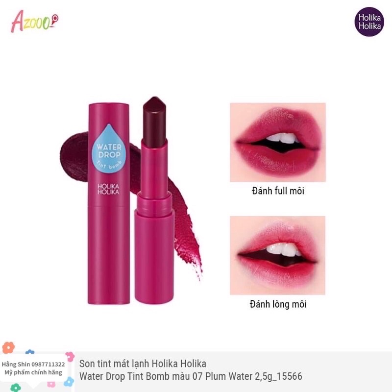 Son tint mát lạnh Holika Holika Water Drop Tint Bomb 2,5g | BigBuy360 - bigbuy360.vn