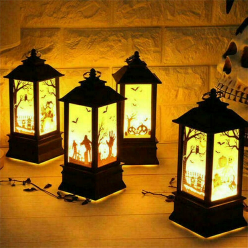 Lồng đèn hình lâu đài/quả bí ngô trang trí Halloween