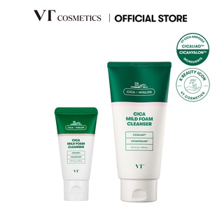 Sữa rửa mặt tạo bọt VTcosmetics dòng VT CICA dịu nhẹ cỡ lớn 300ml
