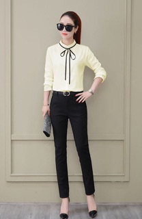 Áo sơ mi nữ tay nhún (M, L)