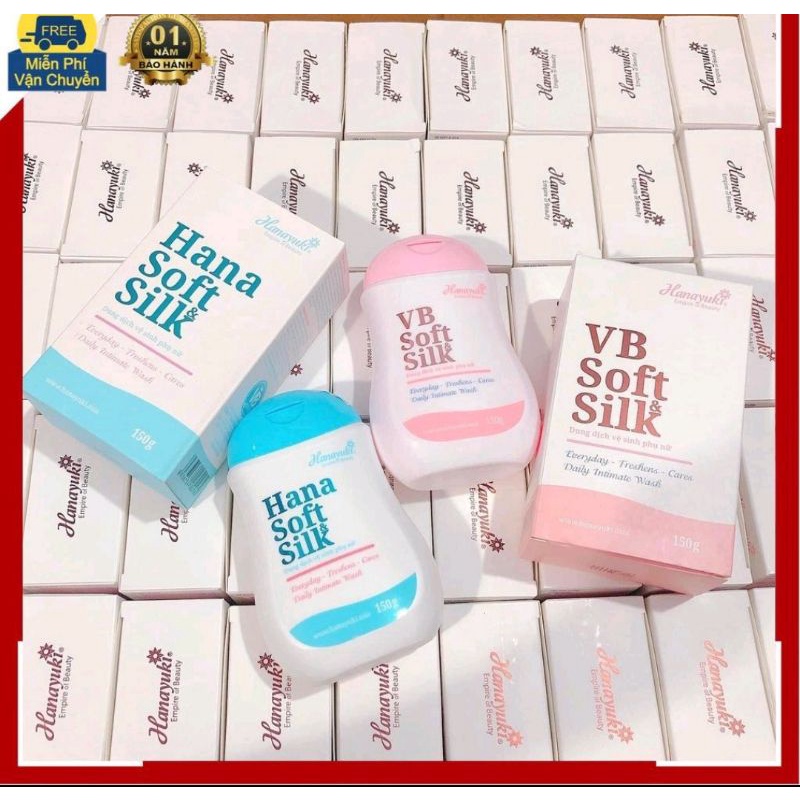 Dung Dịch Vệ Sinh Hanayuki VB Soft &amp; Silk 150gr