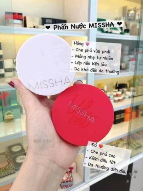 🌺🌺CUSHION MISSHA [Giá tốt] + Độ che phủ tốt, kiềm dầu tốt