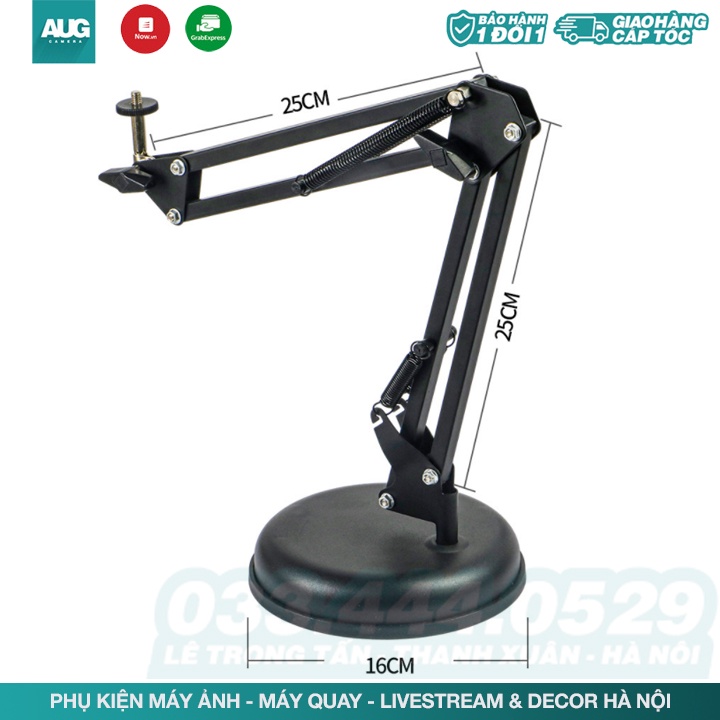 GIÁ KẸP ĐIỆN THOẠI, TRIPOD ĐỂ BÀN - GIÁ ĐỠ MIC – KẸP BÀN GIỮ MICRO CỐ ĐỊNH Đầu ốc 1/4