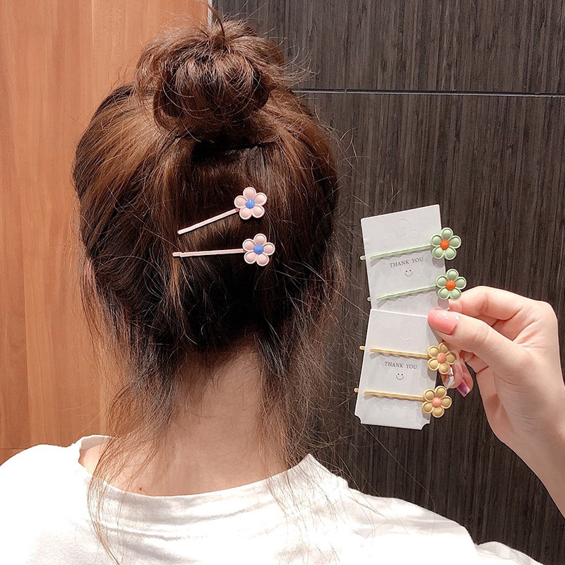 Set 1/5 kẹp tóc hình bông hoa xinh xắn cho nữ