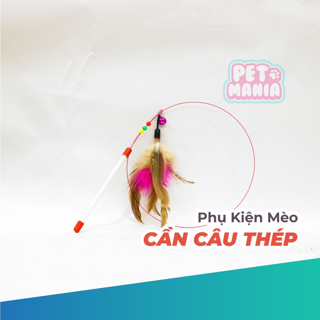 Cần câu thép dài chơi với chó mèo