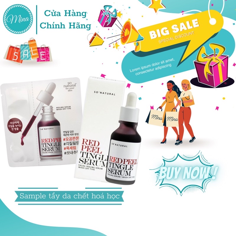 Tinh chất redpeel tingle serum dạng gói dùng thử