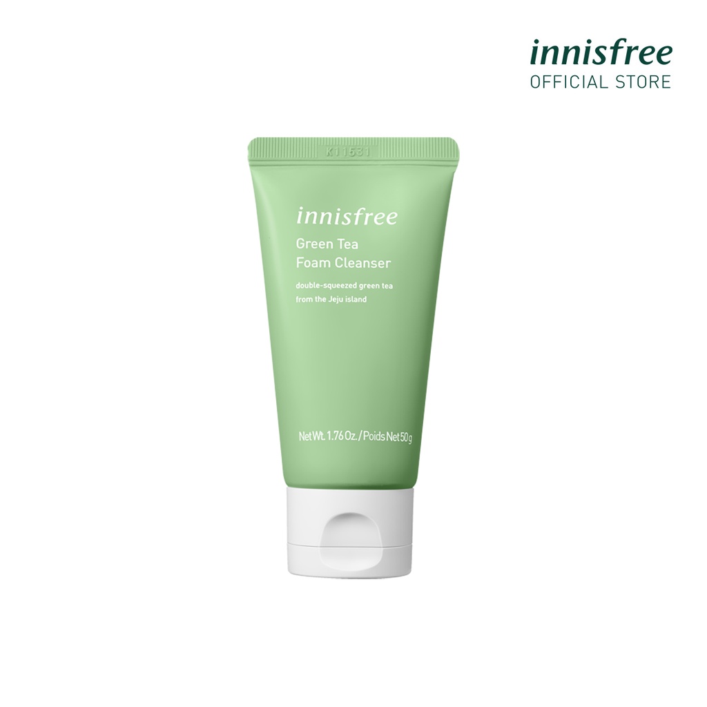 (Quà tặng) Sữa rửa mặt làm sạch innisfree Green Tea Foam Cleanser 50g